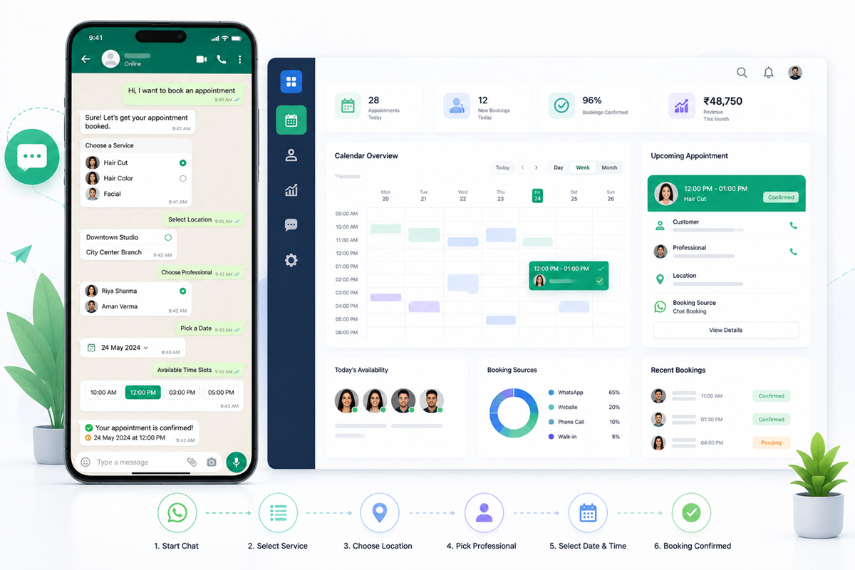WhatsApp appointment booking system